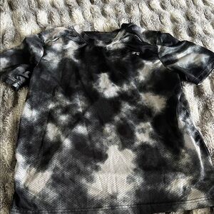 Russell Athletic Black & White Tie-Dye Athletic Tee